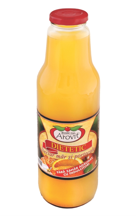 Nectar de măr cu portocale cu conținut redus de zaharuri 750ml