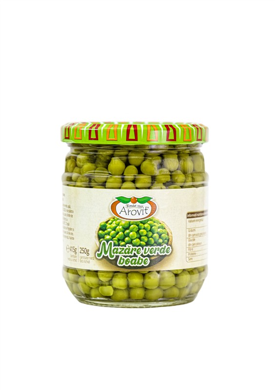 Mazăre verde boabe 415g